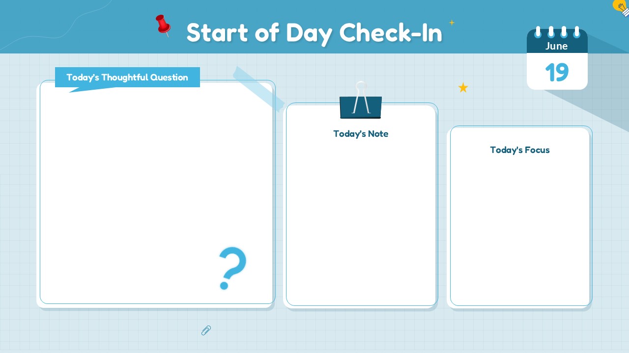 morning meeting google slides