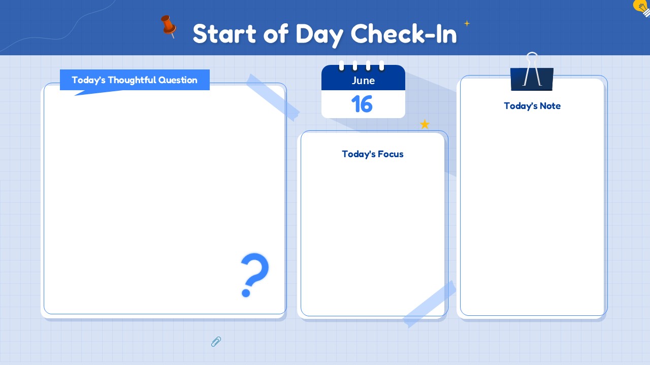 start of the day template powerpoint and google slides