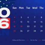 us holiday calendar January
