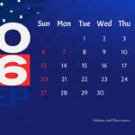 usa holiday calendar 2026 september