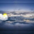 weather tomorrow report template for PowerPoint, Google Slides and Canva