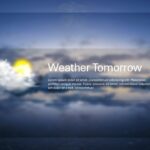 weather tomorrow report template for PowerPoint, Google Slides and Canva