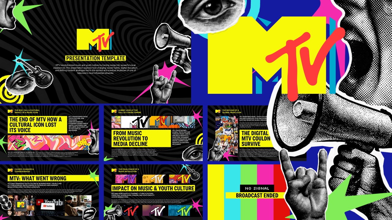 MTV Template for PowerPoint and Google Slides