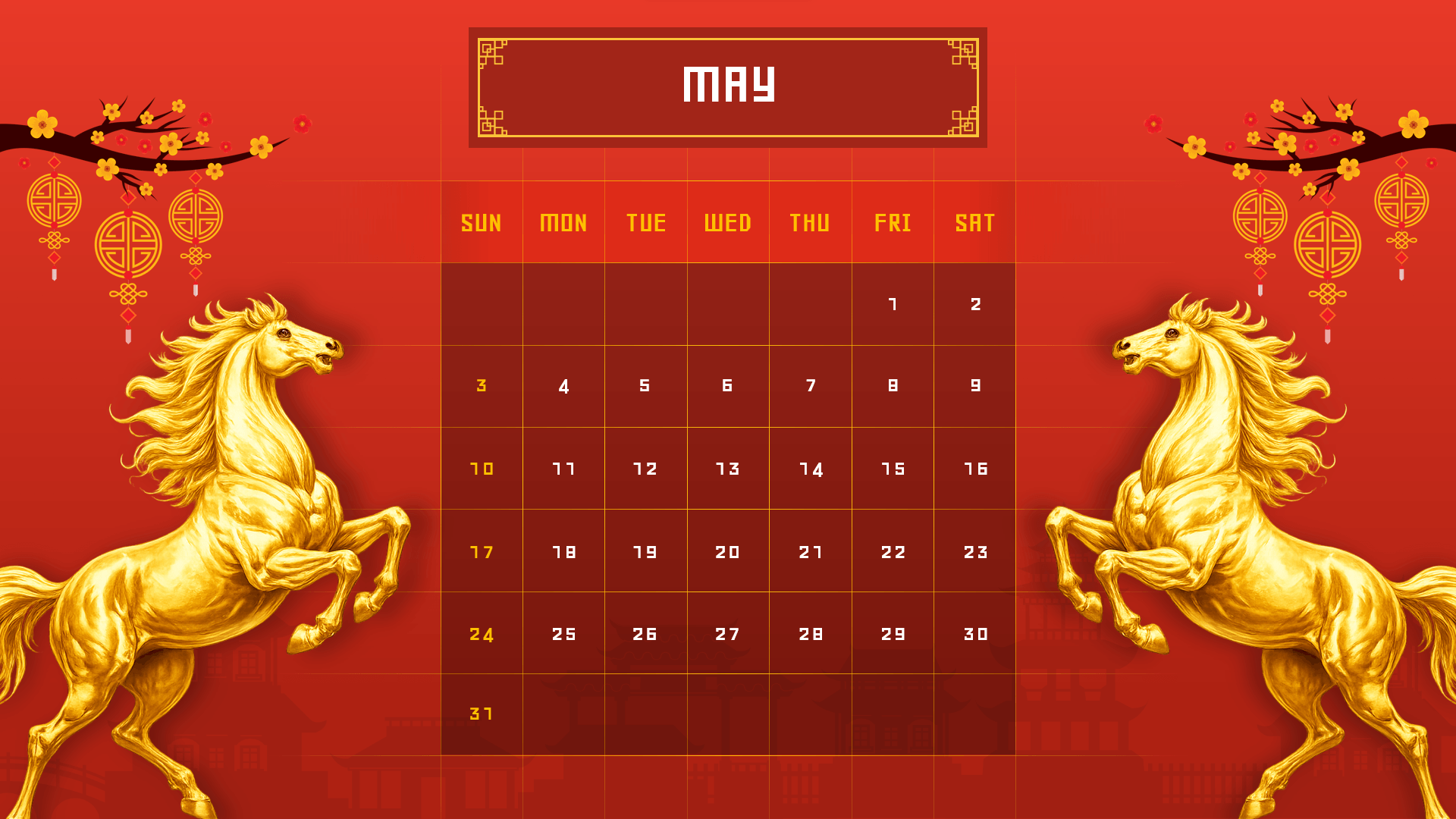 chinese may 2026 calendar