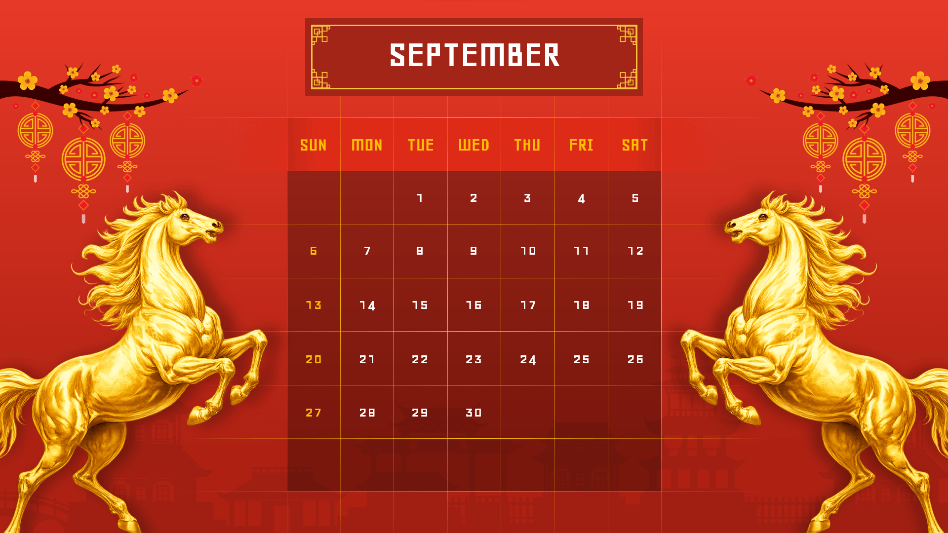 chinese september 2026 calendar