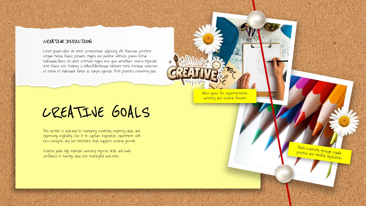 creative goals template