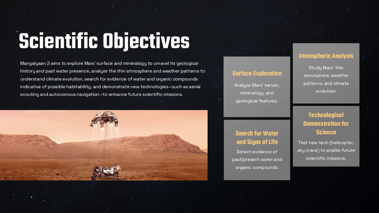 mangalyaaan 2 scientific objectives