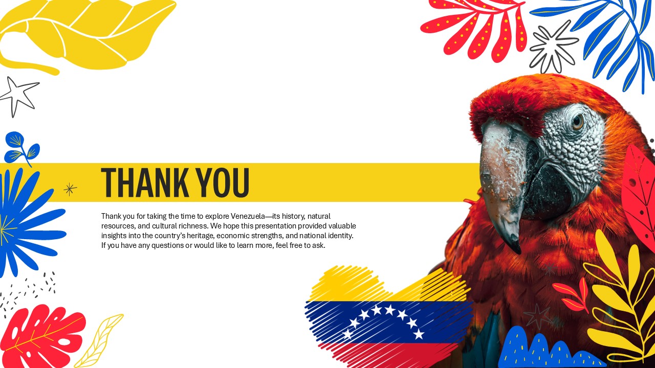 venezuela thank you template