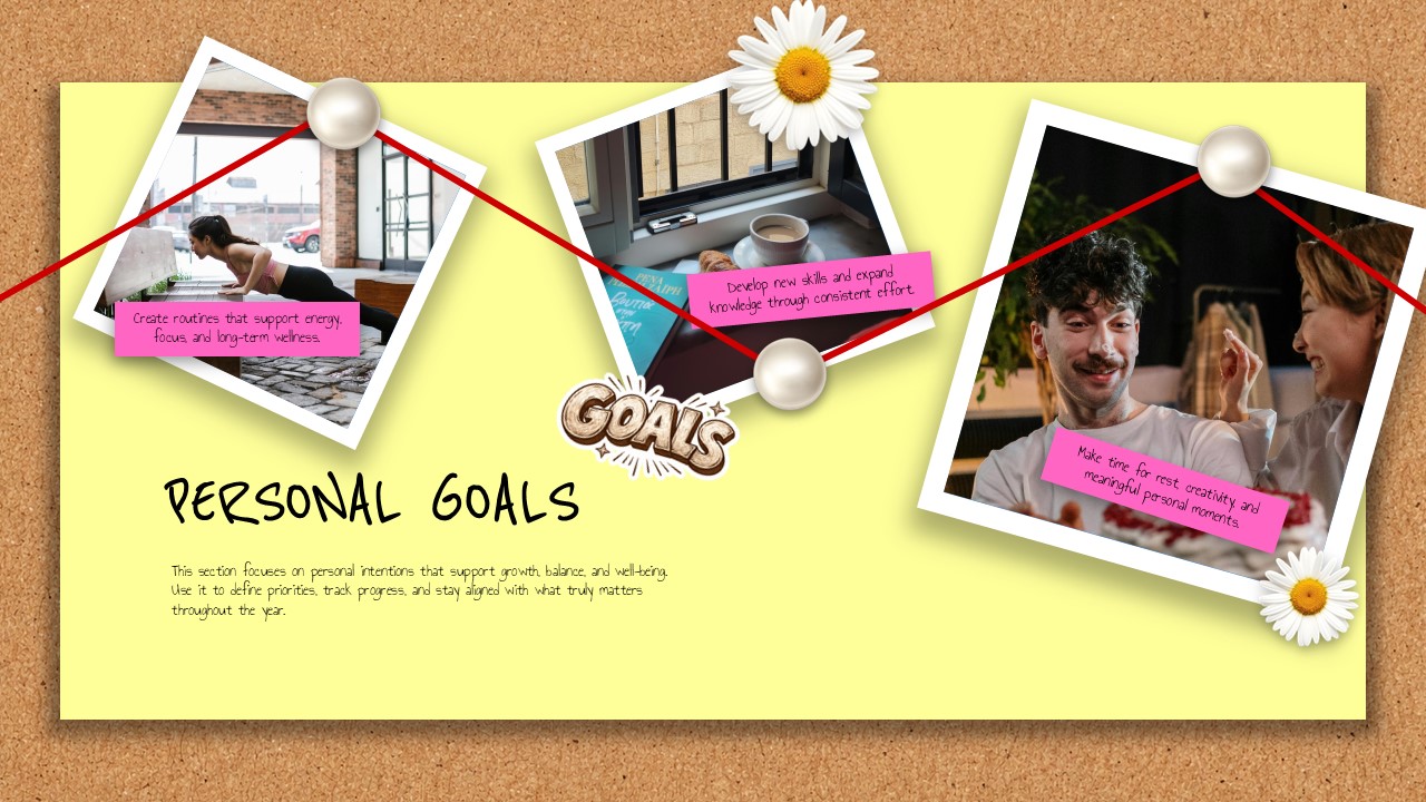 vision board personal goals template