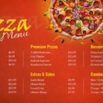 Pizza Menu Board Template