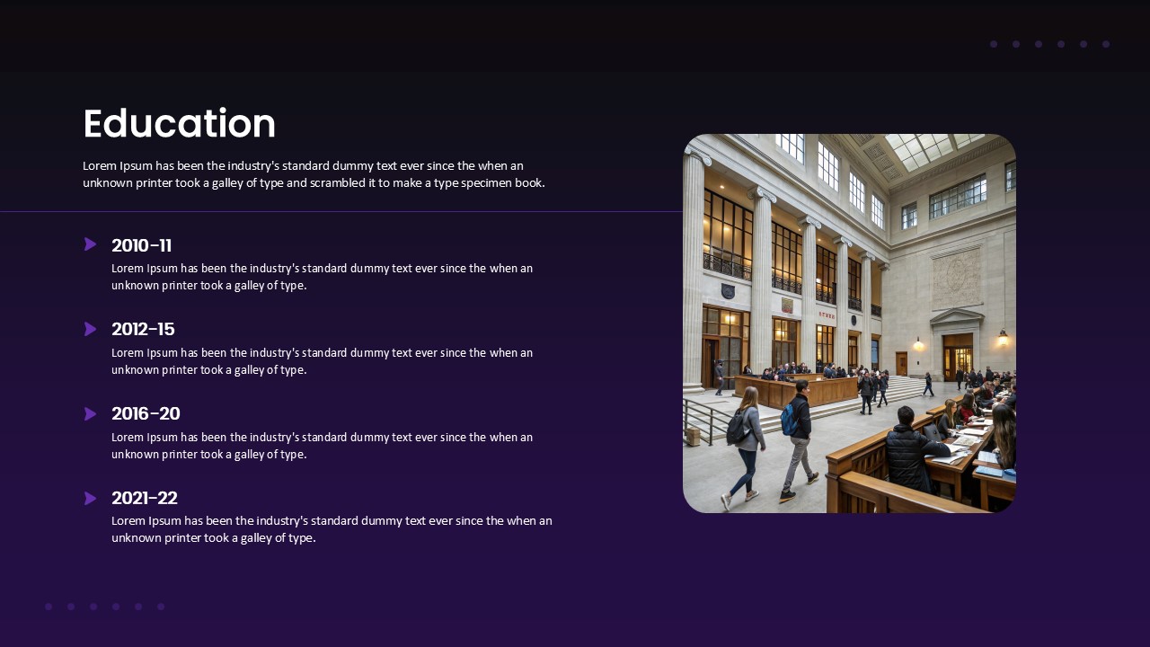 Self Intro Education Template