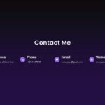 Self Intro Contact Me Template