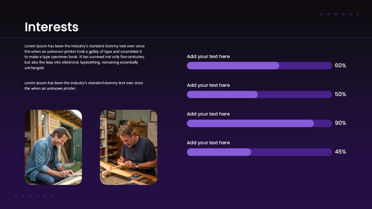 Self Intro Interest Template