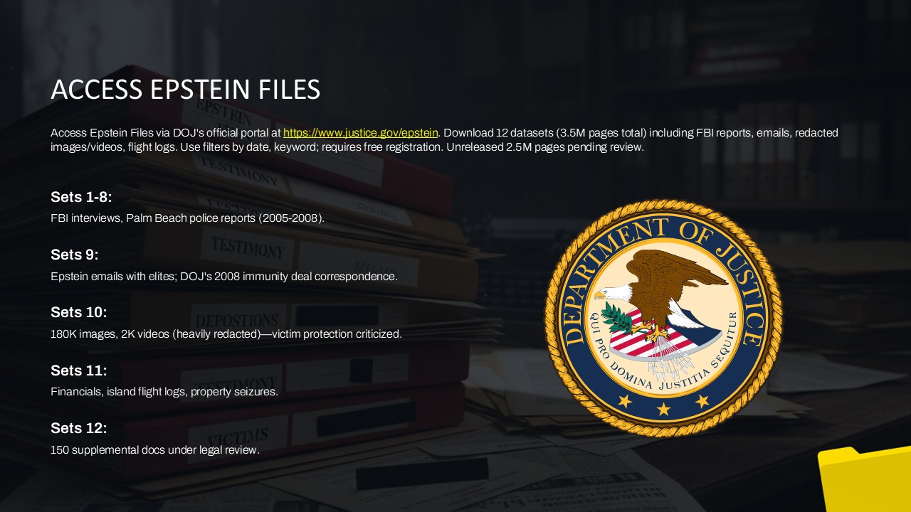 epstein files access