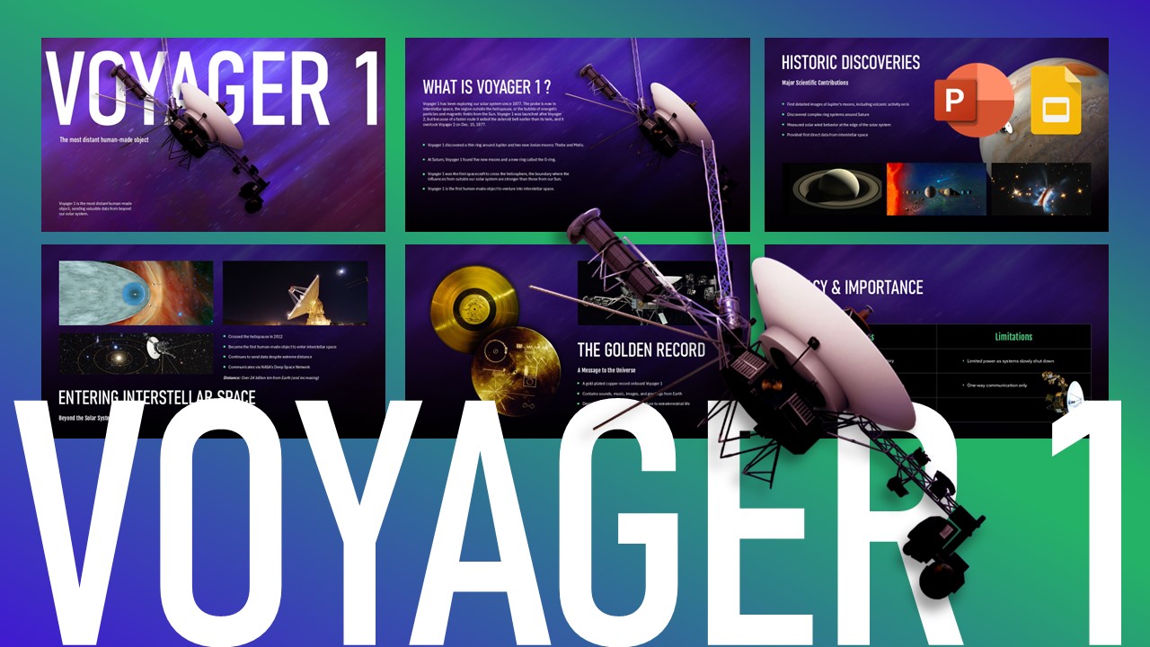 voyager 1 inspired template