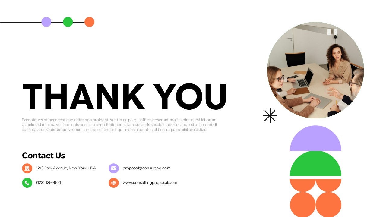 Consulting Proposal Thank You Template