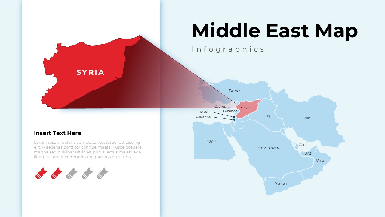 Country of Middle East Template