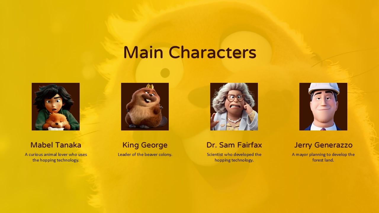 hoppers movie characters