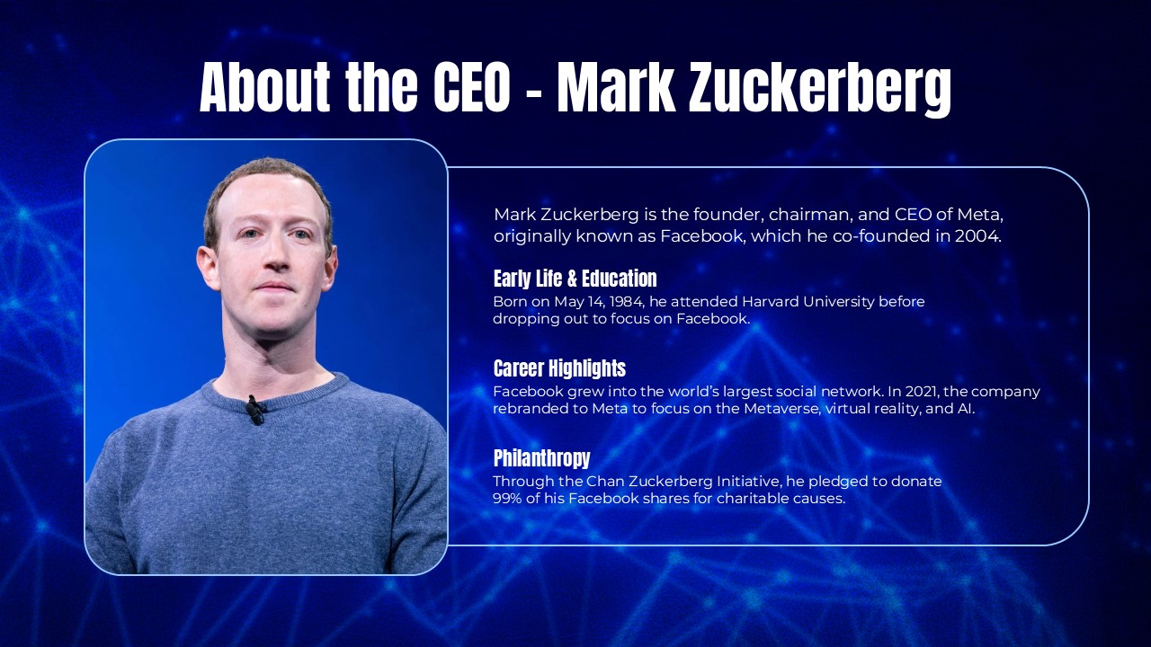 Meta CEO - Mark Zuckerberg