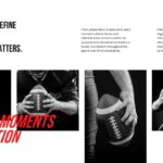 American Football Moments Template - grid layout with four black and white action photos