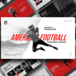 American Football Overview Template - comprehensive presentation layout with multiple slide previews
