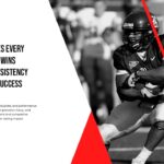 American Football Philosophy Template - geometric design with strength messaging and triangular elements