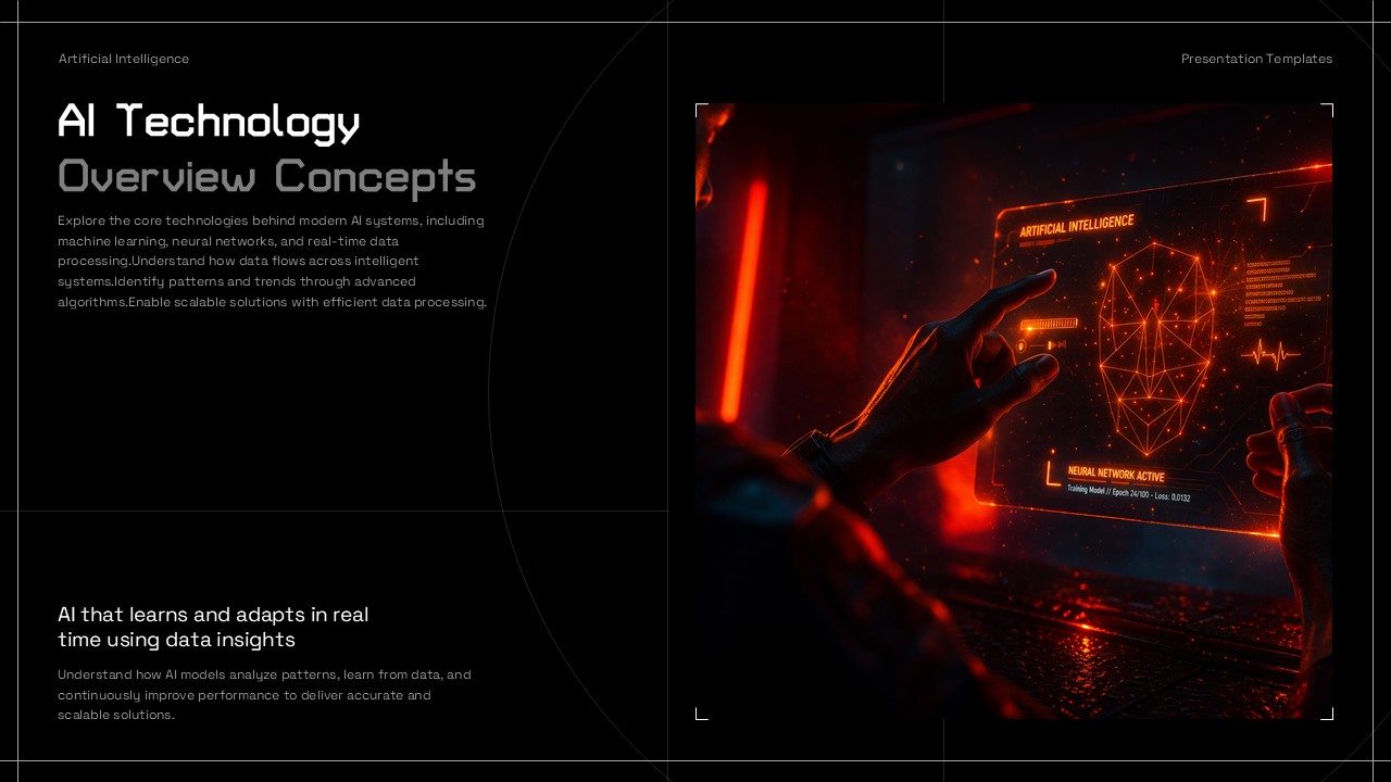 AI Technology Template - neural networks and machine learning concepts