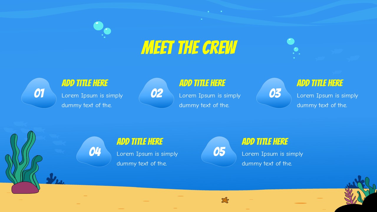 SpongeBob meet the crew template