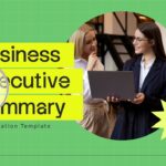 Business Executive Summary Template - strategic focus areas with Market Analysis and Product Strategy sections