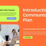 Communication Plan Introduction - Two-column layout with green sections