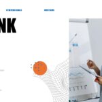 Corporate Strategy Thank You - Contact details and presentation closing paired with professional analytics imagery