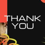 Creative Agency Thank You - Hands creating digital art illustration with appreciative closing message and signature design
