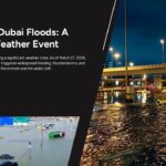Dubai Floods PowerPoint Template - Main presentation cover slide