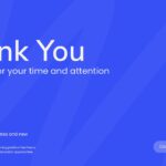 E-learning Template - Thank you slide with contact information