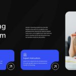 E-learning Template - Platform features with flexible learning options