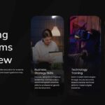 E-learning Template - Learning programs overview with three categories