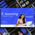 E-learning Template - Thank you slide with contact information