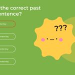 English Class Quiz Template - past tense wrong answer with option A highlighted in red