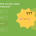 English Class Quiz Template - past tense wrong answer with option C highlighted in red