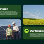 ESG Report Template - Vision and mission slide to present your company's sustainability values and goals
