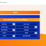 Family Feud Template - Answer board slide showing revealed responses with point values