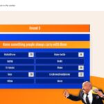 Family Feud Template - Point values slide displaying scoring system and answer rankings