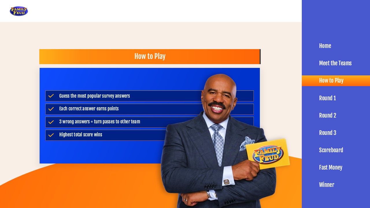 Family Feud Template - Survey question slide to display the main question for each round