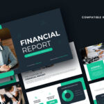Financial Report Template - Professional cover slide with businessman photo