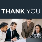 Financial Report Thank You - Professional closing slide with team photo