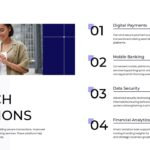 FinTech and Banking Template - Solutions slide to outline your fintech services and mobile banking offerings