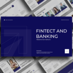 FinTech and Banking Template - Complete presentation overview showing all 11 professional slides for financial services