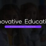Plantilla de educación innovadora: diapositiva de título para iniciar su presentación educativa moderna de forma profesional.
