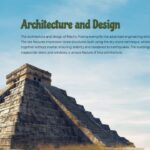 Machu Picchu Architecture Template - Design slide featuring ancient pyramid structure with blue sky