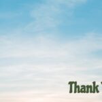 Machu Picchu Thank You Template - Closing slide with peaceful sky background and gratitude message